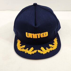 United Scrambled Eggs Snapback Hat Navy Blue One Size Made in Canada